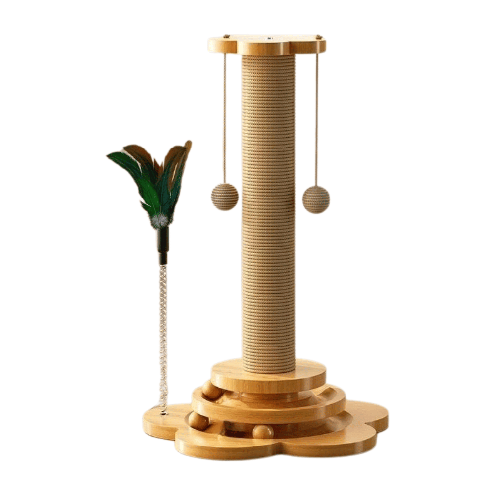 Cat Scratching Turntable Column