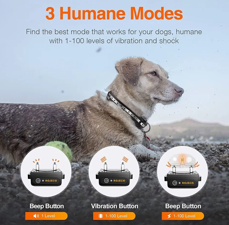 2 in 1 - Training & Dog Bark Control Collar