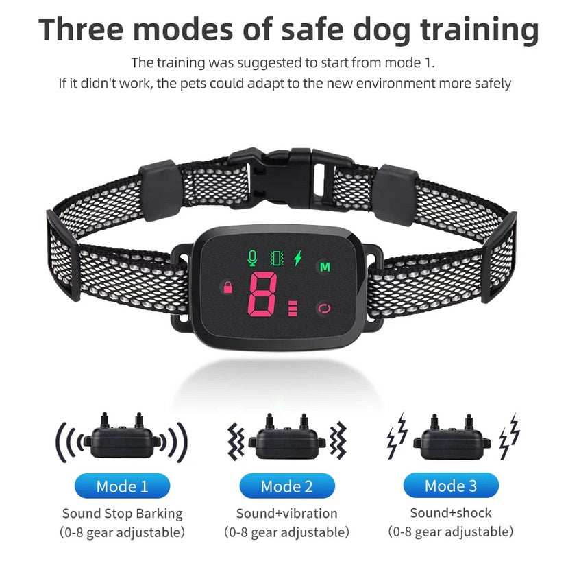 Dog Bark Collar - Waterproof & Rechargeable