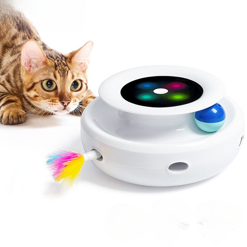 Interactive Feather-Ball Toy