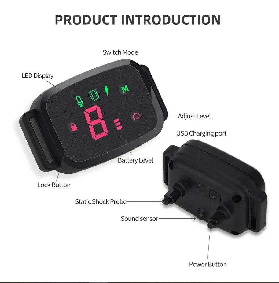 Dog Bark Collar - Waterproof & Rechargeable