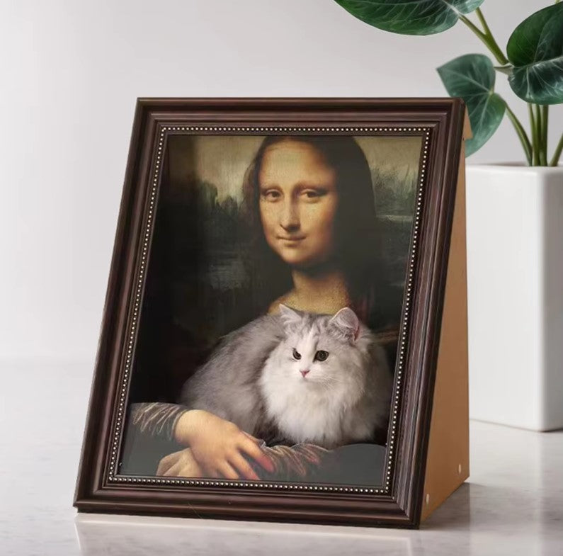 Oil Painting Cat Bed