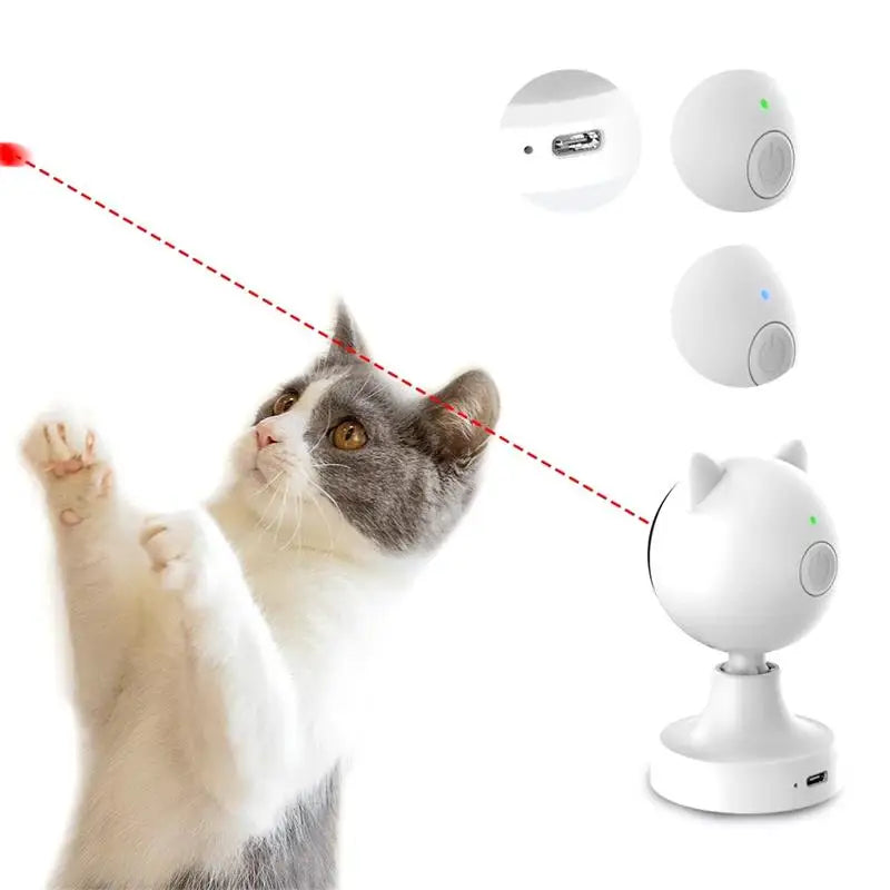 360° Automatic Laser Cat Toy for Engaging Playtime