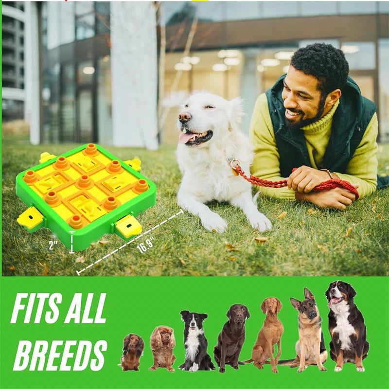 Interactive 3-in-1 Dog Puzzle: Mental Stimulation and Treat Feeder for Boredom Relief