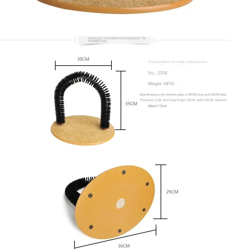 Cat Toy Arch: Self-Grooming and Interactive Fun for Felines