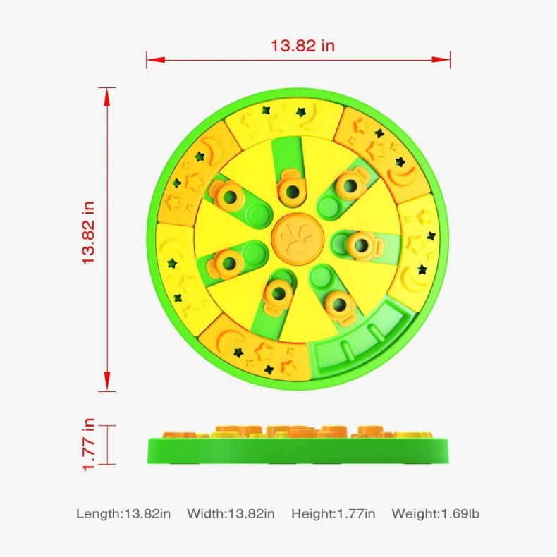 Interactive 3-in-1 Dog Puzzle: Mental Stimulation and Treat Feeder for Boredom Relief