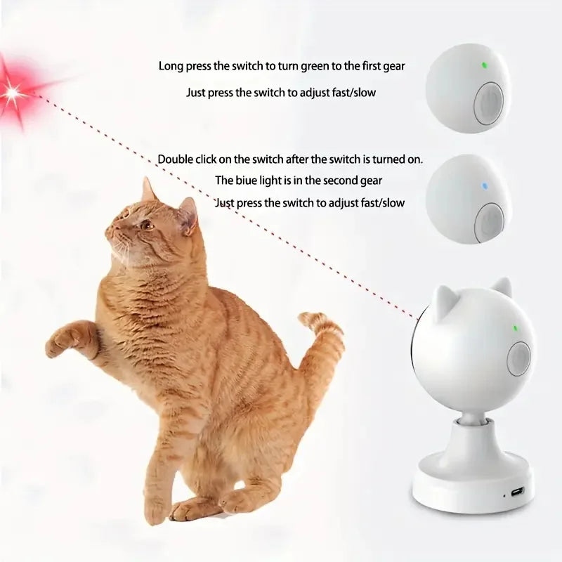 360° Automatic Laser Cat Toy for Engaging Playtime