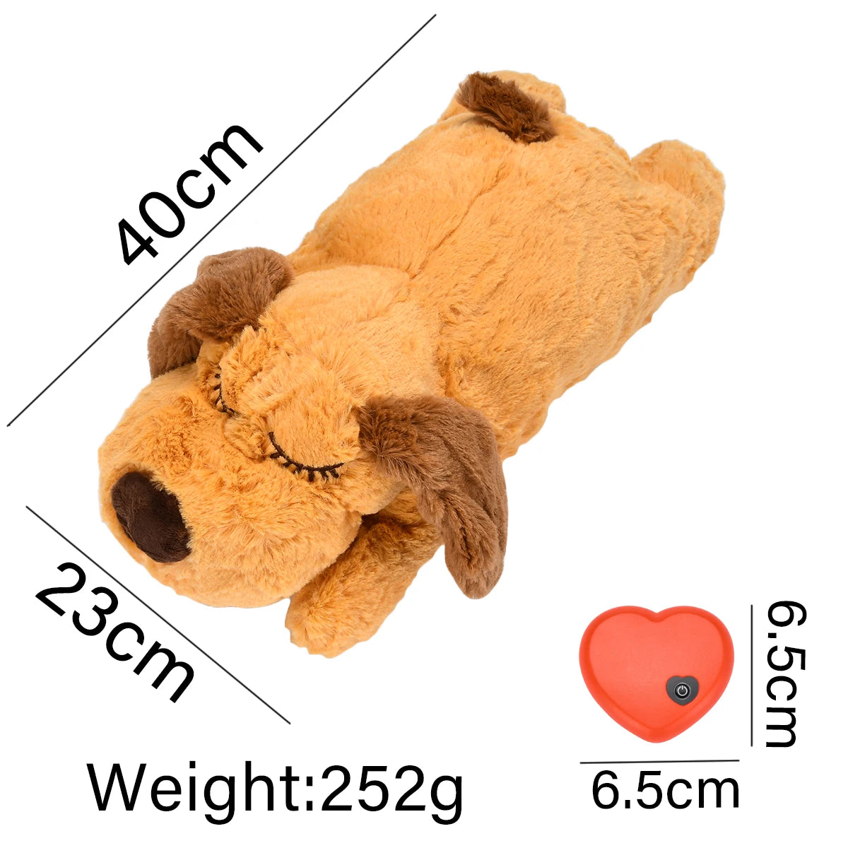 Plush Heartbeat Pet Behavioral Training Toy