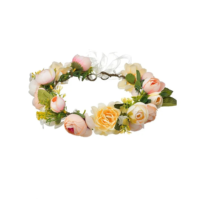 Adjustable Elegant Dog Wedding Flower Collar for Medium & Large Pets