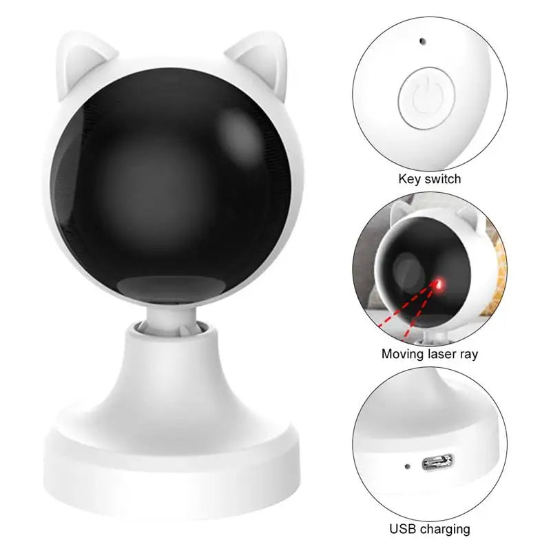 360° Automatic Laser Cat Toy for Engaging Playtime