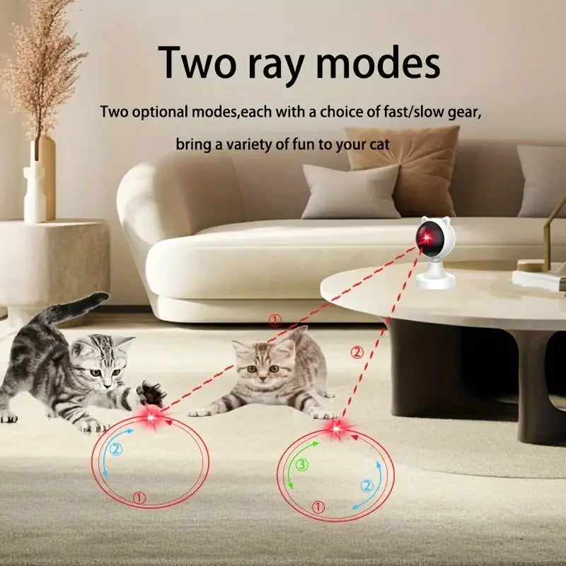 360° Automatic Laser Cat Toy for Engaging Playtime