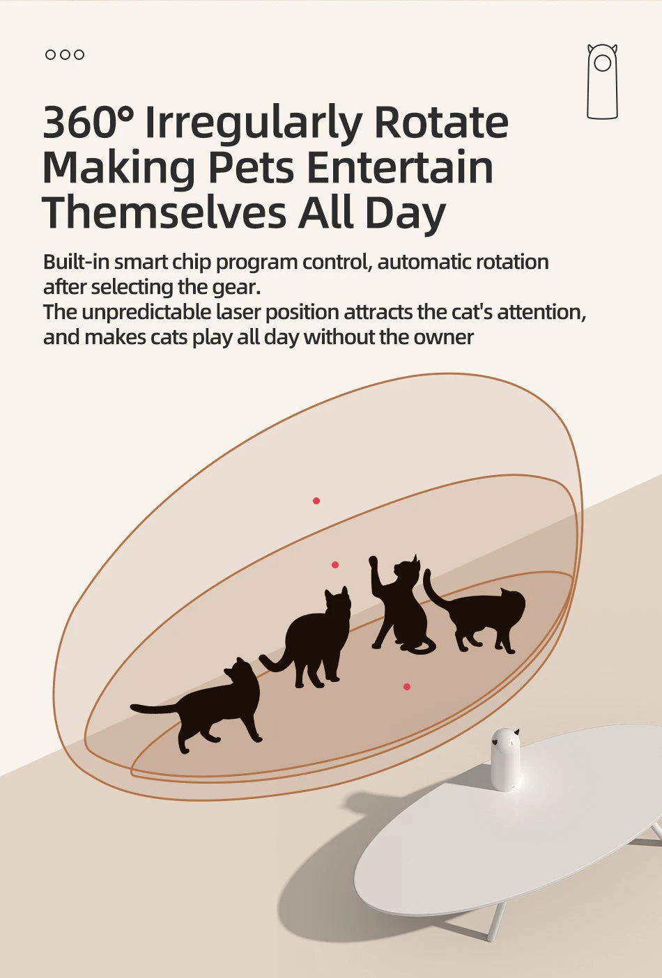 ROJECO LED Laser Cat Toy
