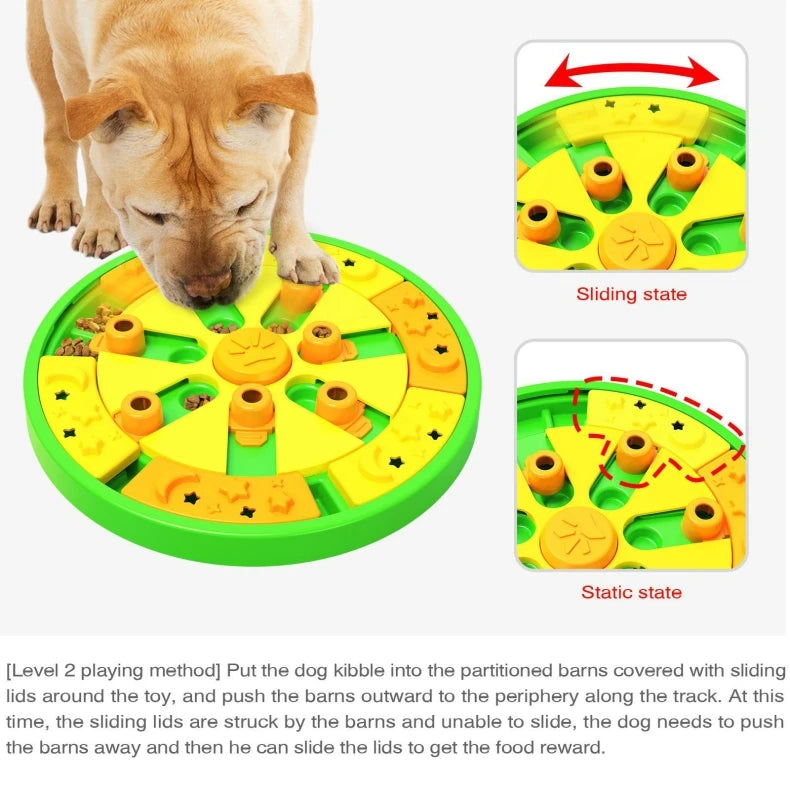 Interactive 3-in-1 Dog Puzzle: Mental Stimulation and Treat Feeder for Boredom Relief