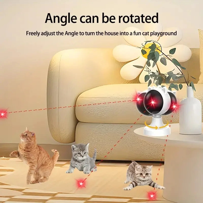 360° Automatic Laser Cat Toy for Engaging Playtime
