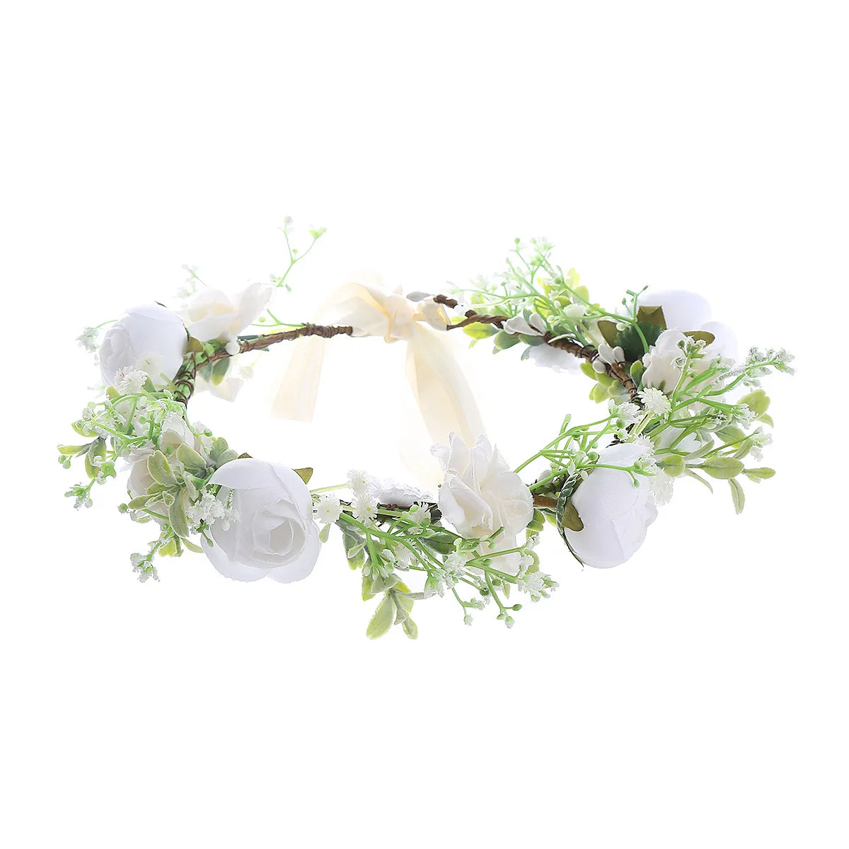 Adjustable Elegant Dog Wedding Flower Collar for Medium & Large Pets