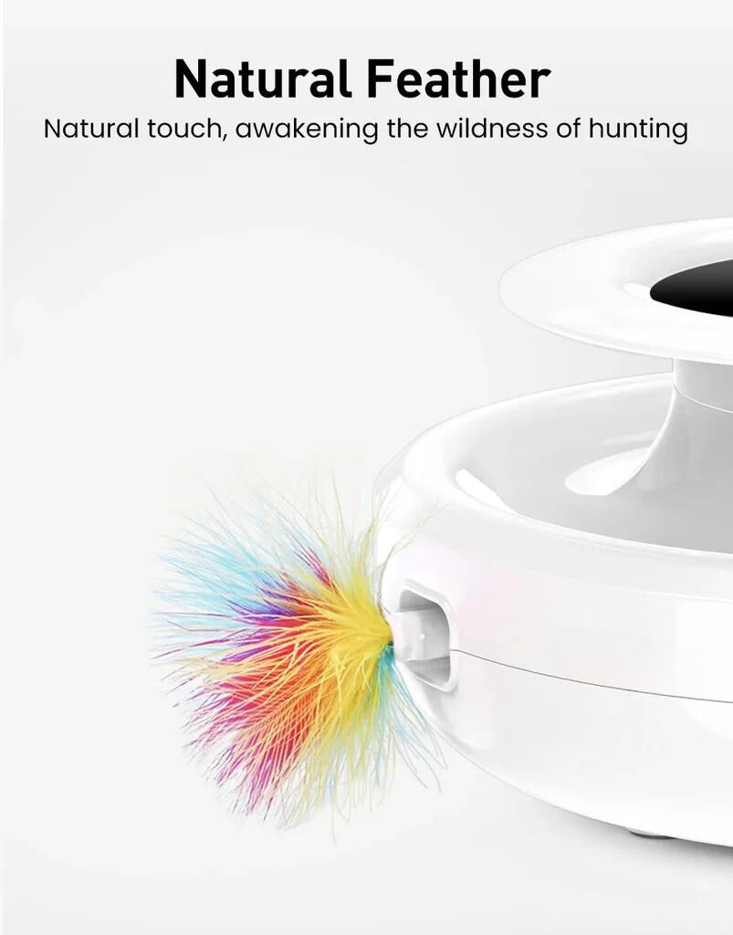 Interactive Feather-Ball Toy