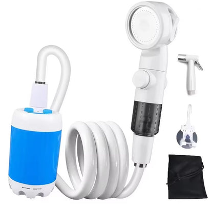 Portable Rechargeable Outdoor Shower — 4000mAh Battery, 2 Flow Rates, Perfect for Dog Bathing, Car Washing & Camping