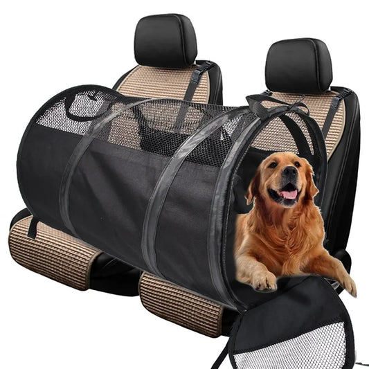 Foldable Dog Car Seat Carrier