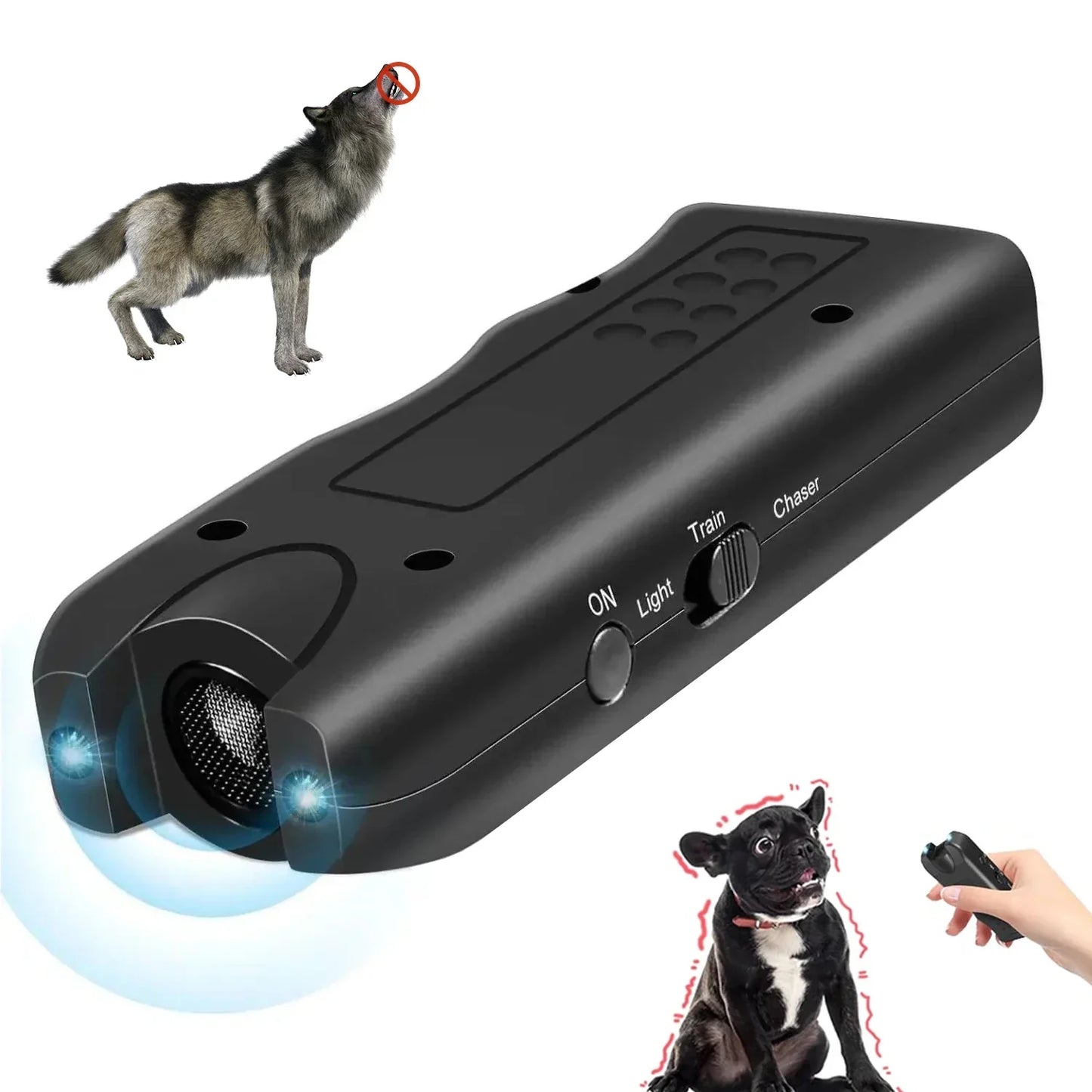 Portable Ultrasonic Dog Repeller and Training Device